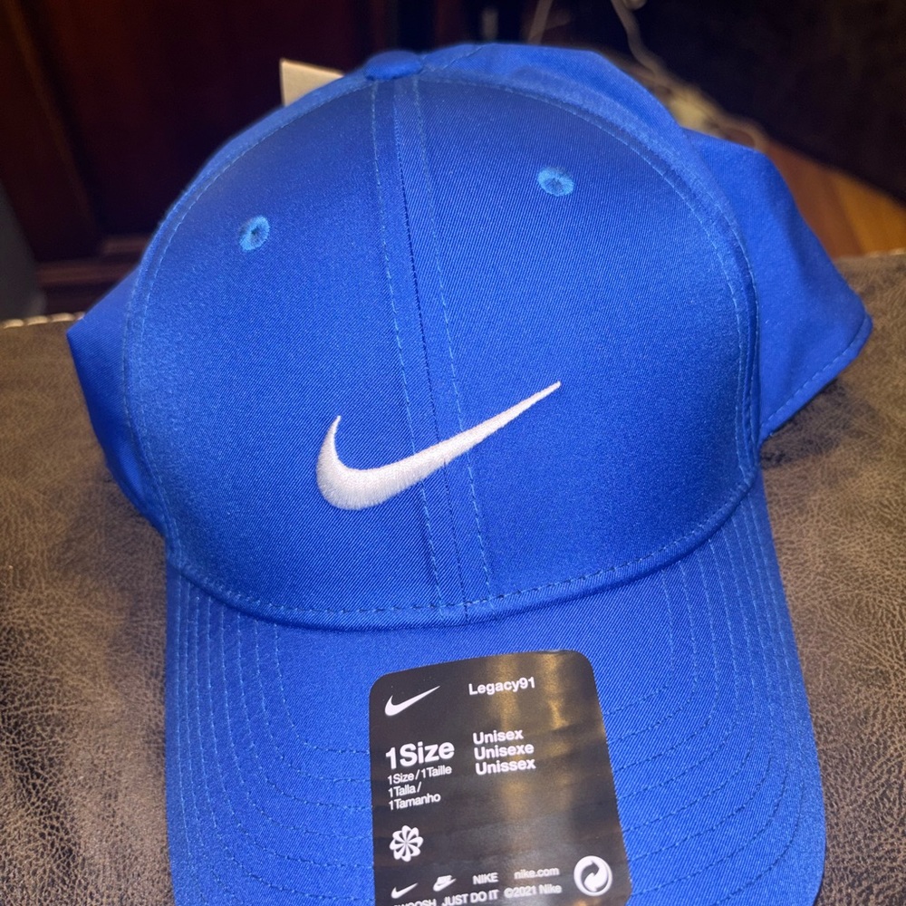 Nike Blue Adult Unisex Golf Cap - Picture 2 of 4